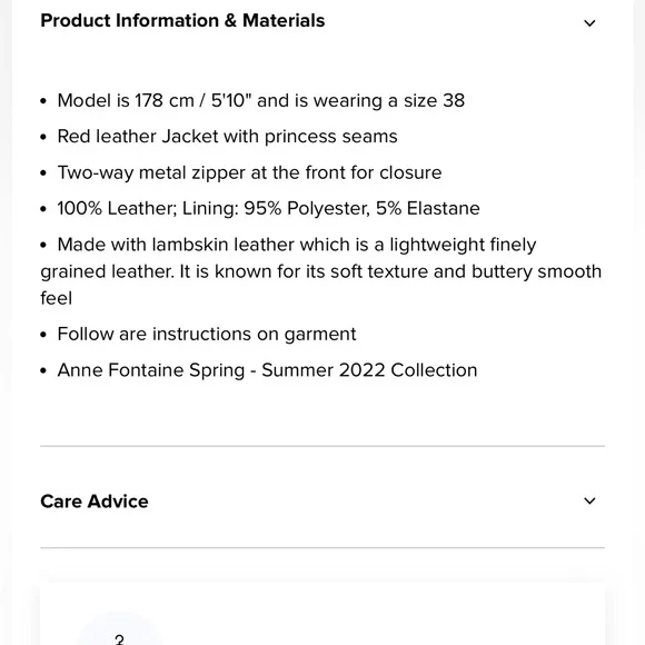 Loryna Jacket
Red Leather Jacket With Floral Detailing - Picture 15 of 16